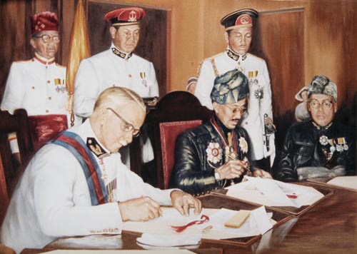 Brunei Independence - The British Signing by Mai Griffin
