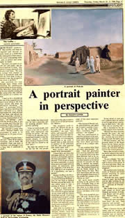 A portrait artist in perspective - Mai Griffin - excerpt from The Gulf Times