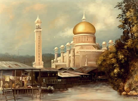 The Mosque, Brunei - Brunei in the Eighties by Mai Griffin