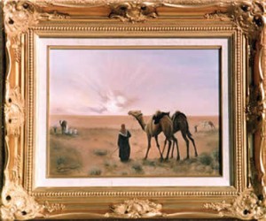 Camel Sunset - Qatar by Mai Griffin