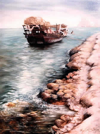 Qatar Dhow - Qatar in the Eighties by Mai Griffin