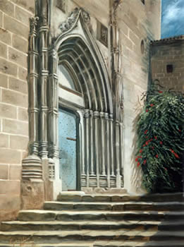 The Steps of San Bartolome, Javea - by Mai Griffin