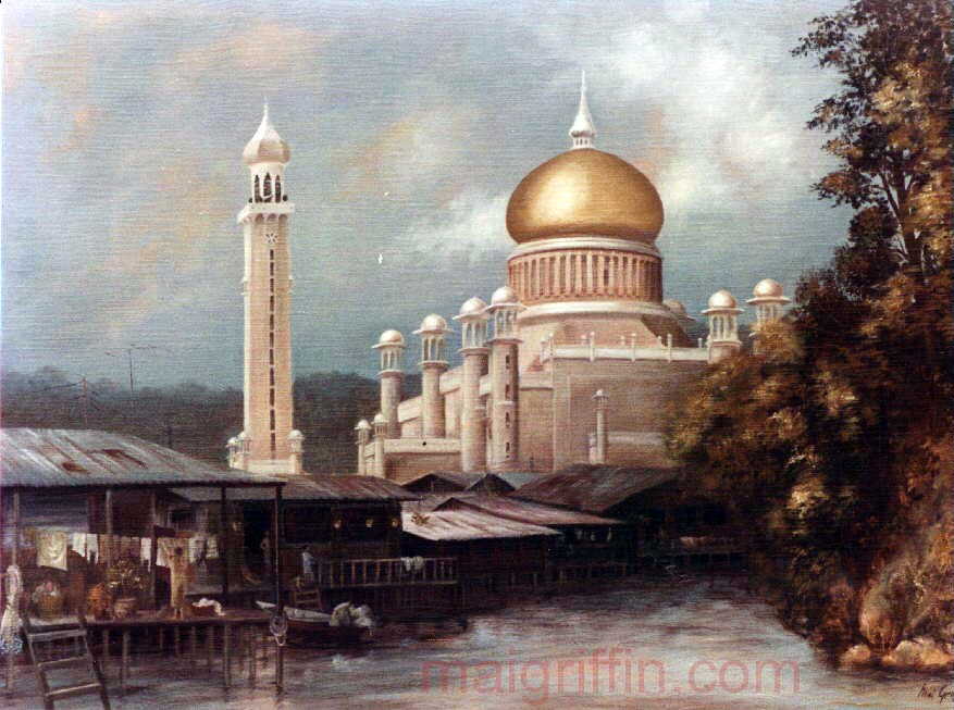 Brunei Mosque by Mai Griffin