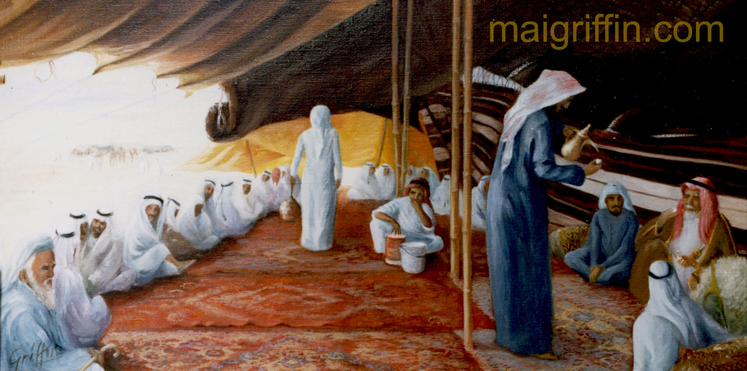 A Desert Tent - Qatar in the Eighties by Mai Griffin