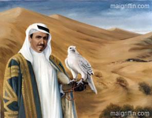 The Falconer, The Late Sheikh Mohammad bin Ali Al Thani by Mai Griffin