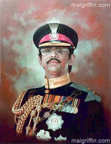H.M.The Sultan of Brunei - Official Portrait by Mai Griffin